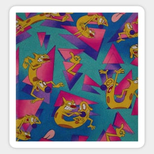 CatDog 90's Pattern Sticker